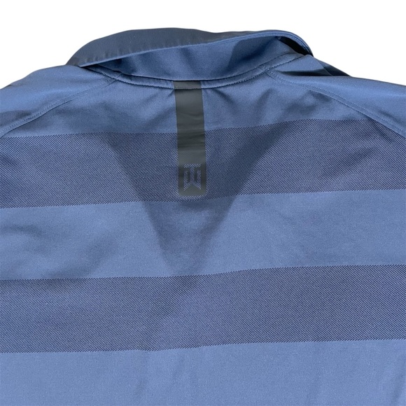 Nike Men's Striped Navy Polo Shirt Zonal Cooling - Picture 5 of 5